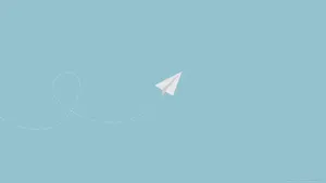 Minimalist Desktop Paper Plane Wallpaper