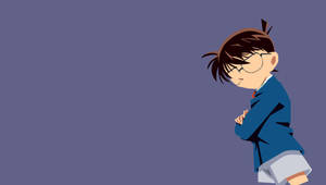 Minimalist Detective Conan Art Wallpaper