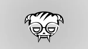 Minimalist Dokkaebi Rainbow Six Siege On Gray Wallpaper