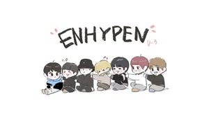 Minimalist Enhypen Art Wallpaper