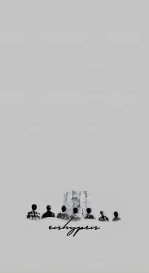 Minimalist Enhypen Silhouette Art Wallpaper