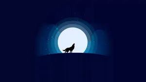 Minimalist Fox On A Serene Background Wallpaper