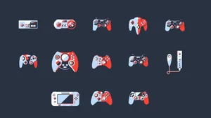 Minimalist Game Setting In Forest With Abstract Art Wallpaper