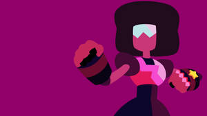 Minimalist Garnet Steven Universe Ipad Wallpaper