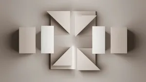 Minimalist Geometric Abstract Shapes Wallpaper