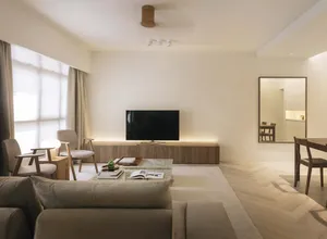 Minimalist Geometric Shapes In Nature Wallpaper