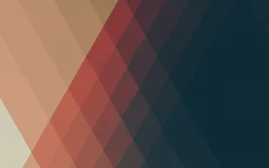 Minimalist Geometric Shapes On A Gradient Background Wallpaper