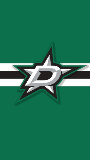 Minimalist Green Dallas Stars Wallpaper