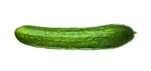 Minimalist Green Oval Shaped Cucumber Wallpaper