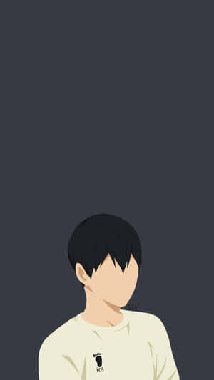 Minimalist Haikyuu Character Illustration Wallpaper