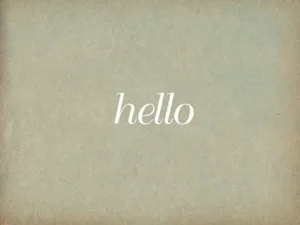 Minimalist Hello Lock Screen Wallpaper Wallpaper