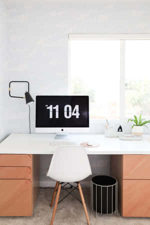 Minimalist Home Office Setup.jpg Wallpaper