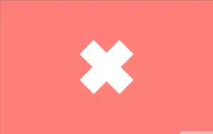 Minimalist-inspired White X Design Wallpaper