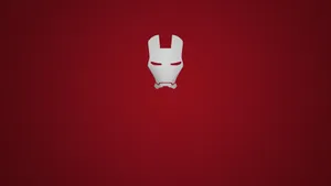 Minimalist Iron Man Logo Mask Wallpaper