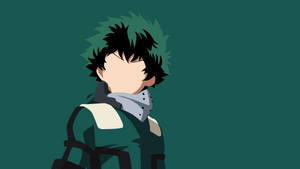 Minimalist Izuku Midoriya 4k Desktop Wallpaper