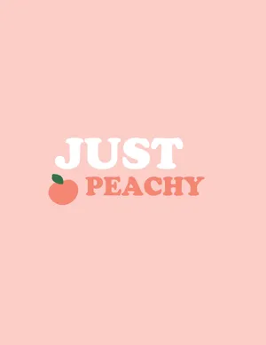Minimalist Just Peachy Background Wallpaper