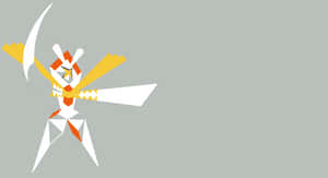 Minimalist Kartana On Gray Background Wallpaper