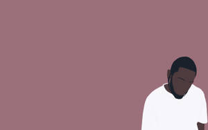 Minimalist Kendrick Lamar Digital Art Wallpaper