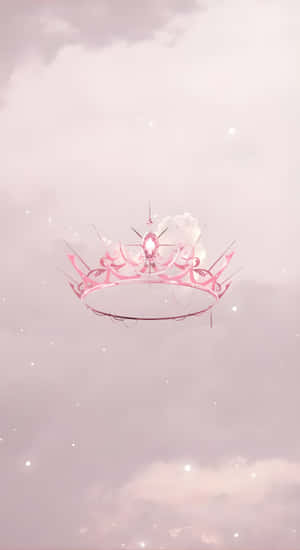 Minimalist Kpop Crown Design Wallpaper