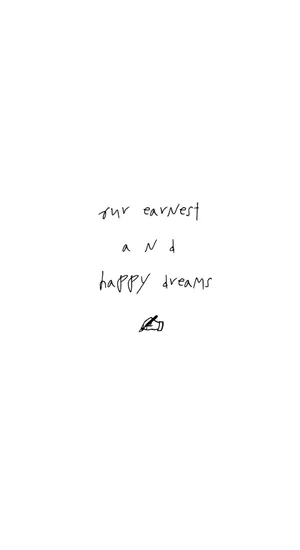 Minimalist Kpop Handwritten Quote Wallpaper