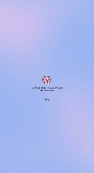 Minimalist Kpop Love Quote Wallpaper
