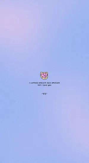 Minimalist Kpop Love Quote Wallpaper