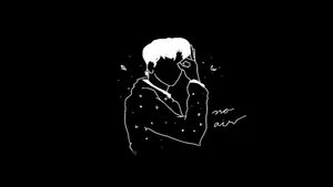 Minimalist Kpop Silhouette Art Wallpaper