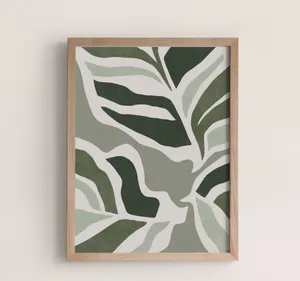 Minimalist Landscape Painting With Vibrant Colors Wallpaper