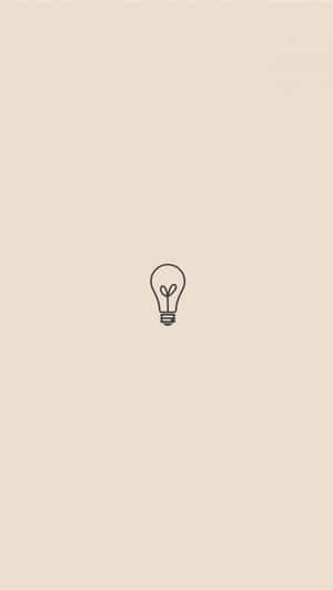 Minimalist Lightbulb Idea Concept Wallpaper