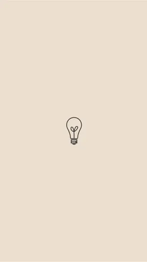 Minimalist Lightbulb Idea Concept Wallpaper
