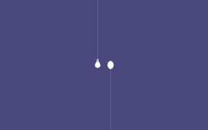 Minimalist Lightbulbson Purple Background Wallpaper