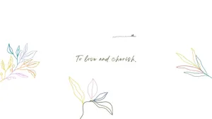 Minimalist Loveand Cherish Artwork Wallpaper