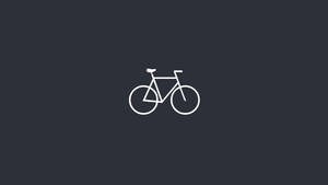 Minimalist Mountain Bike Art Wallpaper