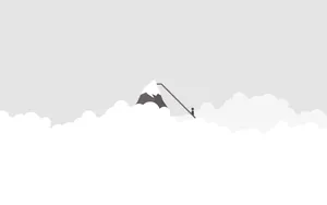 Minimalist Mountain Flag Achievement Wallpaper