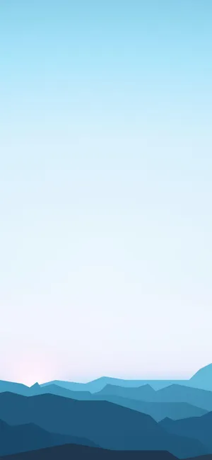 Minimalist Mountain Sunset Samsung S23 Wallpaper Wallpaper