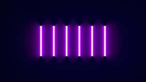 Minimalist Neon Lights In Darkness Wallpaper