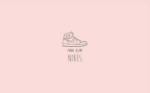 Minimalist Nike Sneaker Illustration Wallpaper