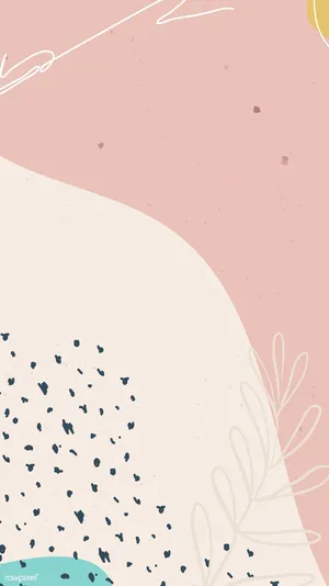 Minimalist Pastel Abstract Vector Phone Wallpaper