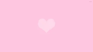 Minimalist Pastel Pink Heart Wallpaper