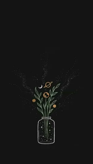 Minimalist Pastel Vintage Floral Magic Wallpaper