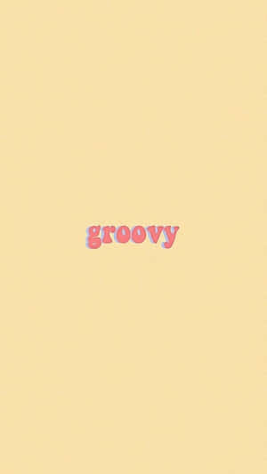 Minimalist Pink Groovy Portrait Typography Wallpaper