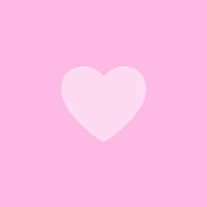 Minimalist Pink Heart Aesthetic Wallpaper