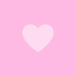 Minimalist Pink Heart Aesthetic Wallpaper