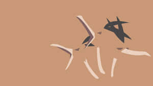 Minimalist Pokemon Dodrio Heads Wallpaper