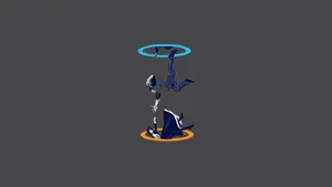 Minimalist Portal Gaming Wallpaper