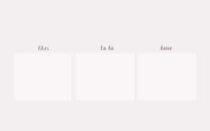 Minimalist Productivity Board Wallpaper