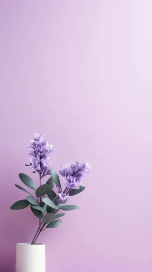 Minimalist Purple Flower Aesthetic.jpg Wallpaper