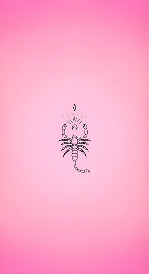 Minimalist Scorpio Tattoo Design Wallpaper