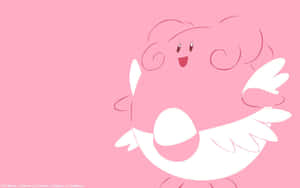 Minimalist Smiling Blissey Wallpaper