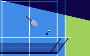 Minimalist Soccer Field Wallpaper